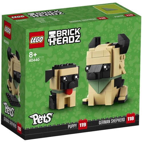 LEGO BrickHeadz 40440 Немецкая овчарка, 247 дет. фигурка щенок немецкой овчарки s