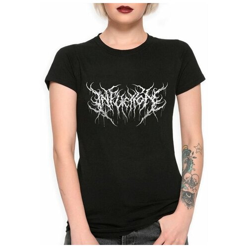 Футболка DreamShirts Studio Infliction / Дэт Метал Женская Черная XL