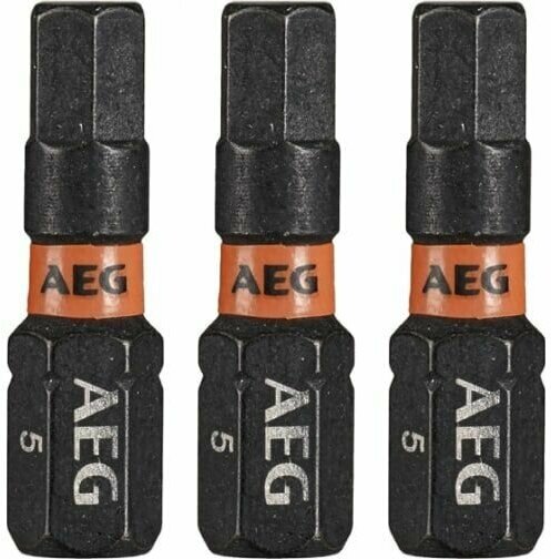 Биты Ударные AEG 3шт. Ударные HEX 5х25mm AAK253H5 4932479179