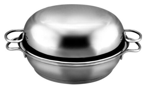 Сковорода-жаровня с крышкой Амет "Классика-прима", 1,5 л, 220 мм (1с748)