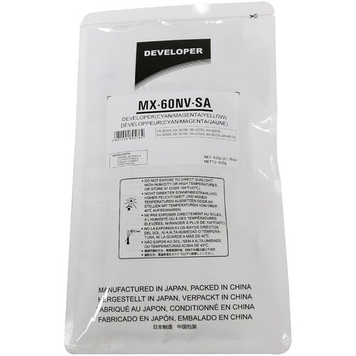 Девелопер Cet CET171010 MX-60NVSA для Sharp MX-3050N4050N5070NC3081RC5081D 400000стр 16170₽