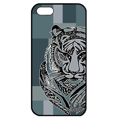 фото Чехол на телефон apple iphone 5 5s se, "тигр" зверь тайга utaupia