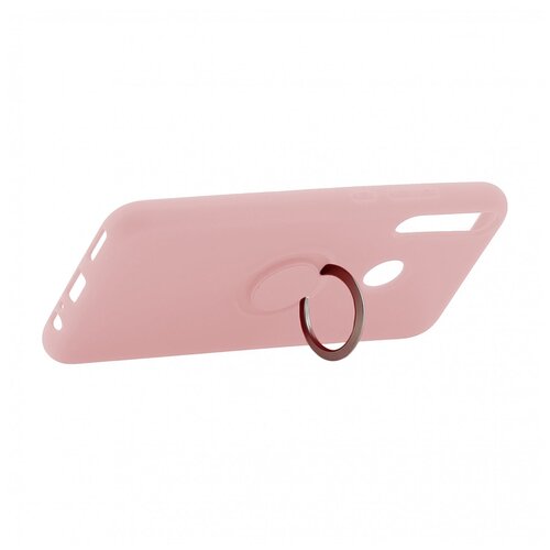 фото Чехол на хонор 9с derbi slim silicone-3 с кольцом розовый песок