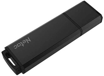 Флешка USB NETAC U351 64ГБ, USB2.0, черный [nt03u351n-064g-20bk]