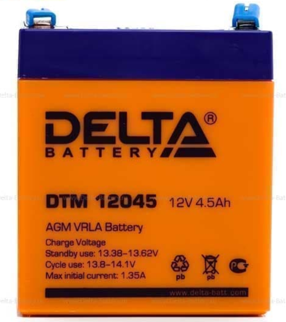 Аккумуляторная батарея DELTA Battery DTM 12045 12В 45 А·ч