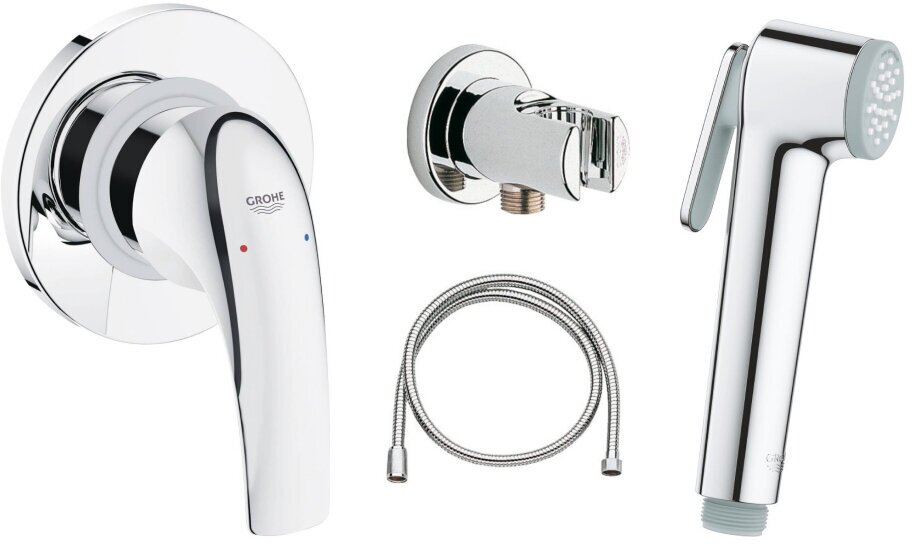 Комплект для гигиенического душа, GROHE BauCurve, хром, (123072)