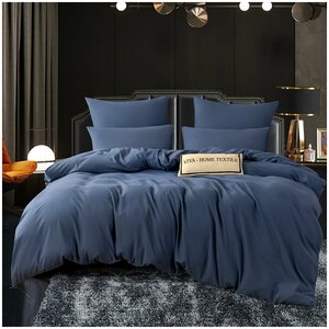 Фото 1,5 спальный Комплект постельного белья Однотонный Сатин CS052