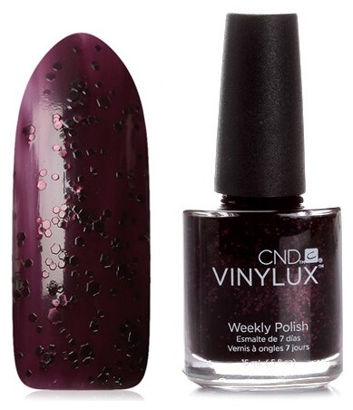 Недельный лак для ногтей VINYLUX CND Poison Plum № 198