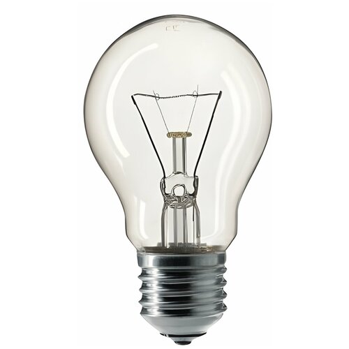 Лампа накаливания PHILIPS A55 CL E27, 75 Вт, грушевидная, прозрачная, колба d = 55 мм, цоколь E27, 354594