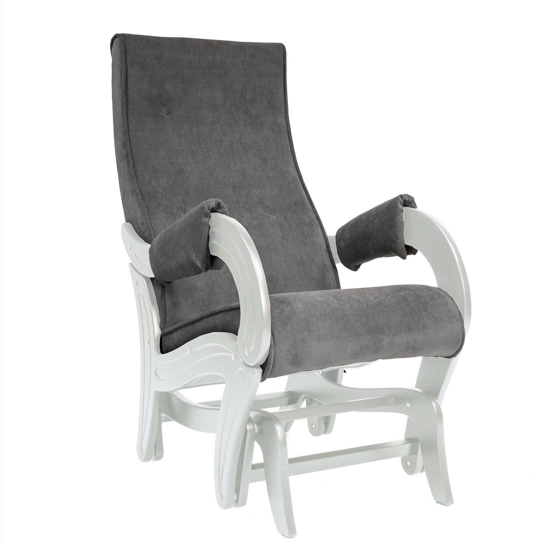 Кресло-маятник "Лорд" модель 708 Verona Antrazite Grey, Молочный дуб-эмаль