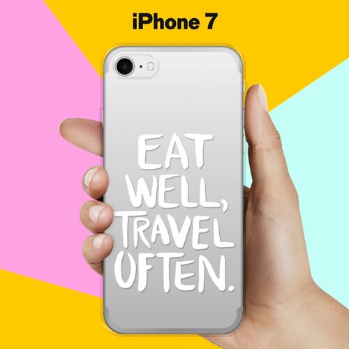 Силиконовый чехол Eat well на Apple iPhone 7 силиконовый чехол eat well на apple iphone se 2020