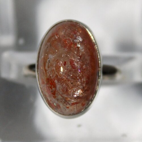 Кольцо True Stones, размер 17, оранжевый кольцо с камнем кремень true stones