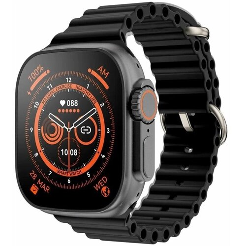 Смарт часы Smart Watch 8 Series Ultra plus с NFS черный с влагозащитой дисплей 49mm 219000₽