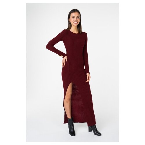 фото Платье lipinskaya brand lb187-35 женское цвет бордовый однотонный р-р 42 s