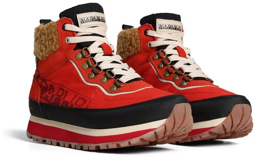 Ботинки Snowrun Boots Leather красные - 37