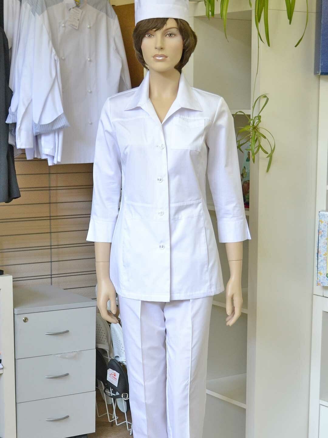 Куртка женская, производитель Фабрика швейных изделий №3, модель М-622, рост 164, размер 52, цвет белый