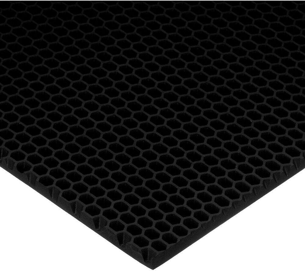 Коврик универсальный, 120х80 см, прямоугольный, EVA, черный, соты, УК-12080 - фотография № 6