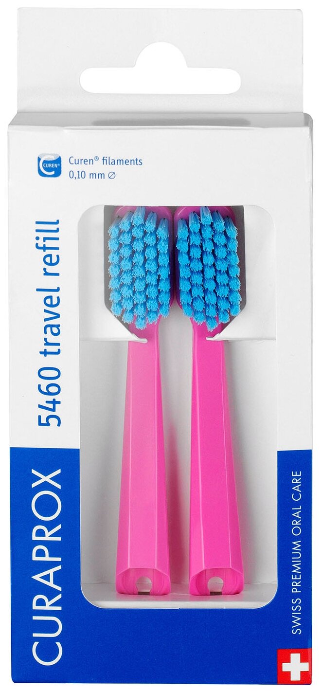 Сменные зубные щетки СS 5460 (2 шт.) для дорожного набора BE YOU, розовые