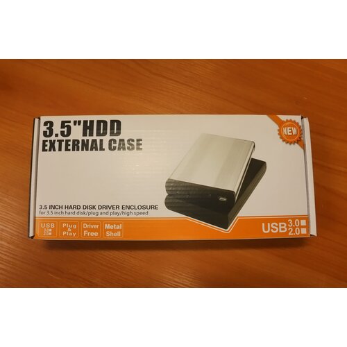 Внешний корпус для жёстких дисков HDD/SSD 2,5-3,5"