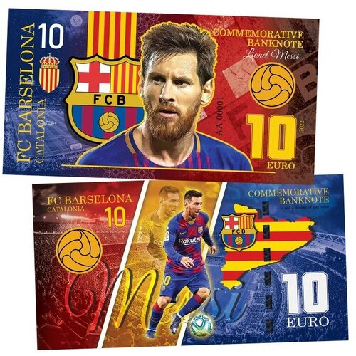 10 EURO Katalonia — Lionel Messi. Legends of FC Barselona. (Лионель Месси)​. UNC