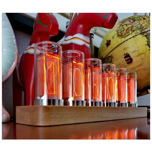 Настольные часы Nixie Tube Design 6 Tubes - электронные, с будильником