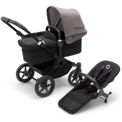 Детская коляска 2 в 1 Bugaboo Donkey5 Mono Black/Midnight black/Grey Melange