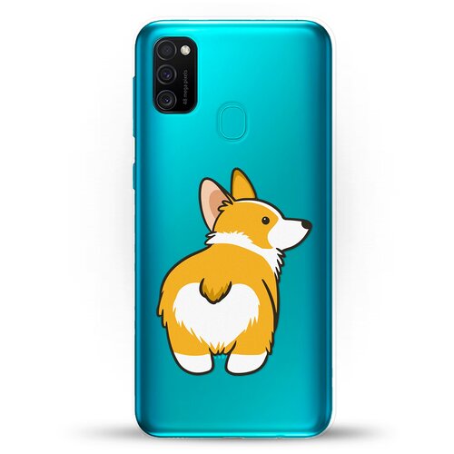 фото Силиконовый чехол корги на samsung galaxy m30s andy & paul
