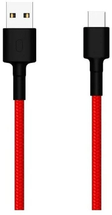XIAOMI Кабель Xiaomi Mi Braided (SJV4110GL), Type-C - USB, 1 м, нейлоновая оплетка, красный