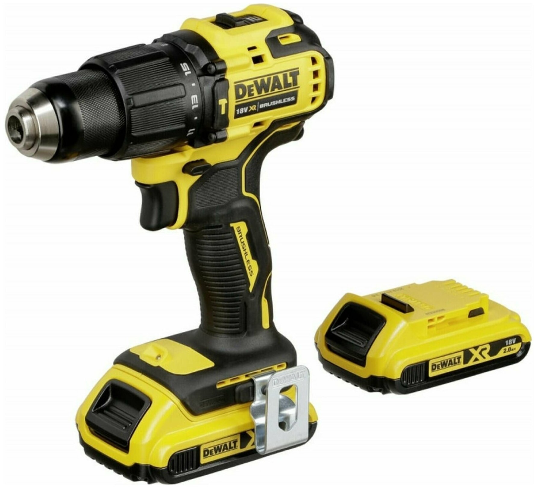 Аккумуляторная дрель-шуруповерт DeWalt DCD709P2T-QW - фото №8