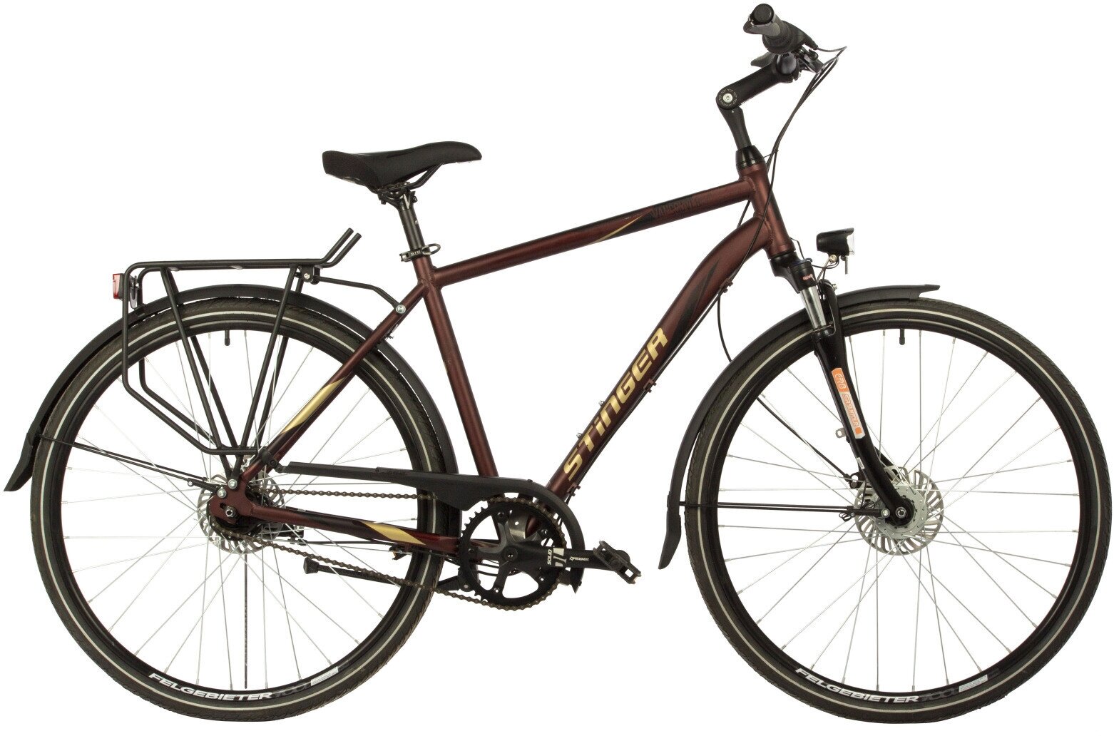 Комфортный велосипед Stinger Vancouver Evo (2021) 60 см" Коричневый (192-201 см)