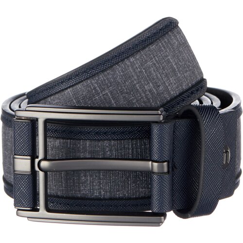 фото Ремень malgrado, натуральная кожа, металл, подарочная упаковка, для мужчин, длина 125 см., синий