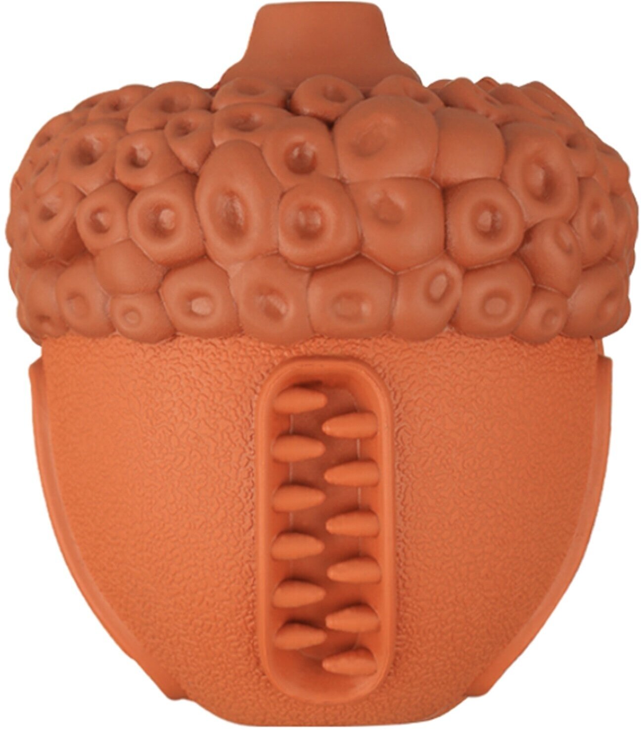 Игрушка Mr. Kranch для собак Орех с пищалкой 8,5*10 см коричневая с ароматом сливок - фотография № 2
