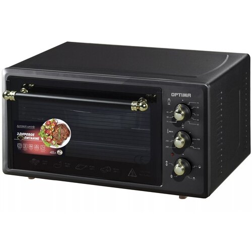 Мини-печь OPTIMA OF-48BLR черный ретро 1027200₽