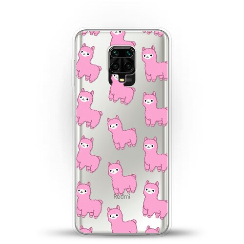 фото Силиконовый чехол ламы на xiaomi redmi note 9 pro andy & paul