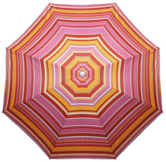 Зонт пляжный Maclay «Модерн», с серебристым покрытием, d=180 cм, h=195 см, цвет микс