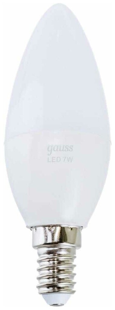 Лампа Gauss LED Свеча E14 7W 520lm 3000К step dimmable 103101107-S - фотография № 5