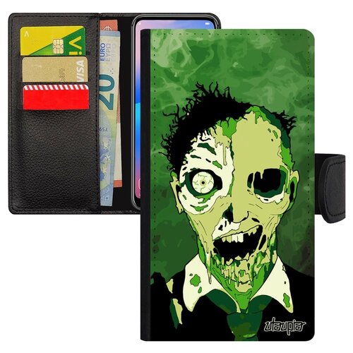 фото Чехол-книжка на смартфон xiaomi mi 8 lite, "зомби" сплэттер фантом utaupia