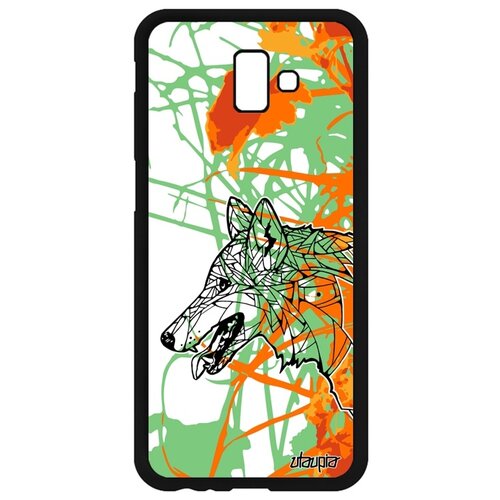 фото Чехол на мобильный samsung galaxy j6 plus 2018, "волк" зверь хищник utaupia