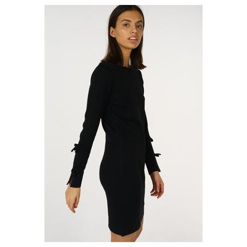 фото Платье sela dsw-117/895-8422 женское цвет черный однотонный р-р 42 xs