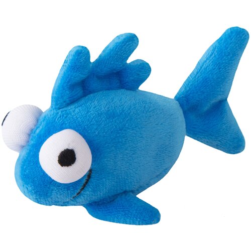 Rogz ВИА Игрушка для кошек плюшевая рыбка с кошачьей мятойсиний (CATNIP PLUSH FISH) CTC01-B0,018 кг