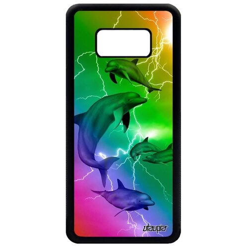 фото Чехол для телефонов samsung galaxy s8, "дельфины" нарвал белуха utaupia