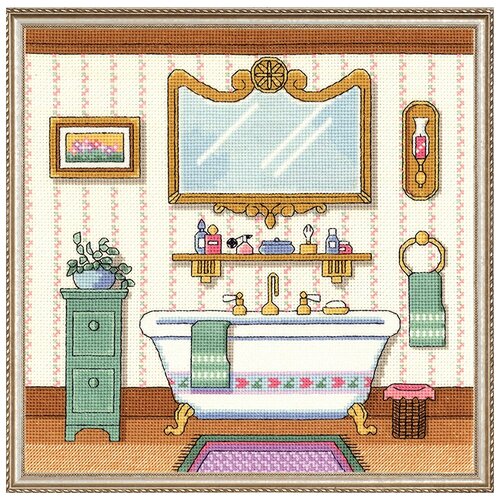 фото Набор для вышивания ванна в викторианском стиле janlynn 006-0100