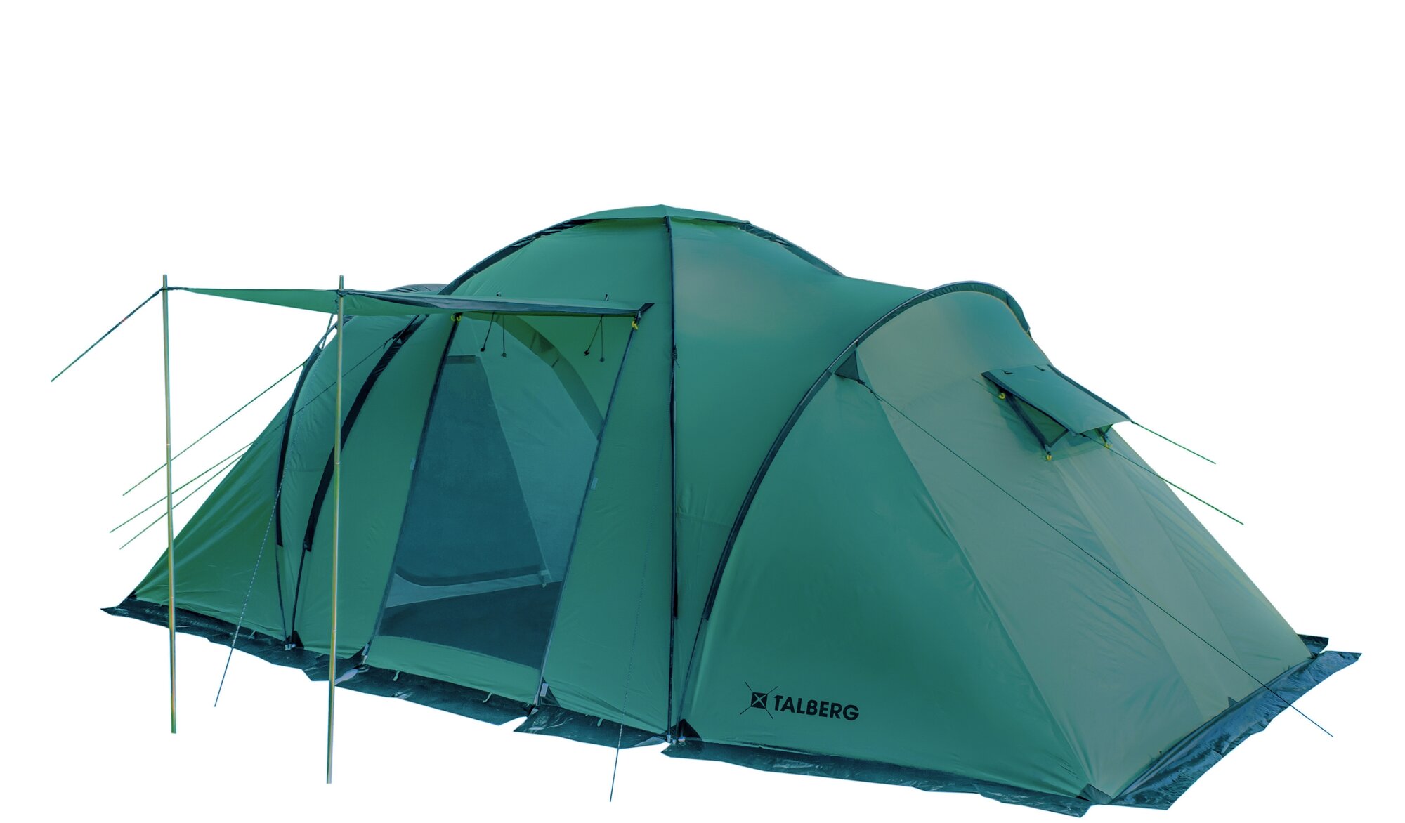 Палатка кемпинговая четырёхместная Talberg Base 4, зеленый
