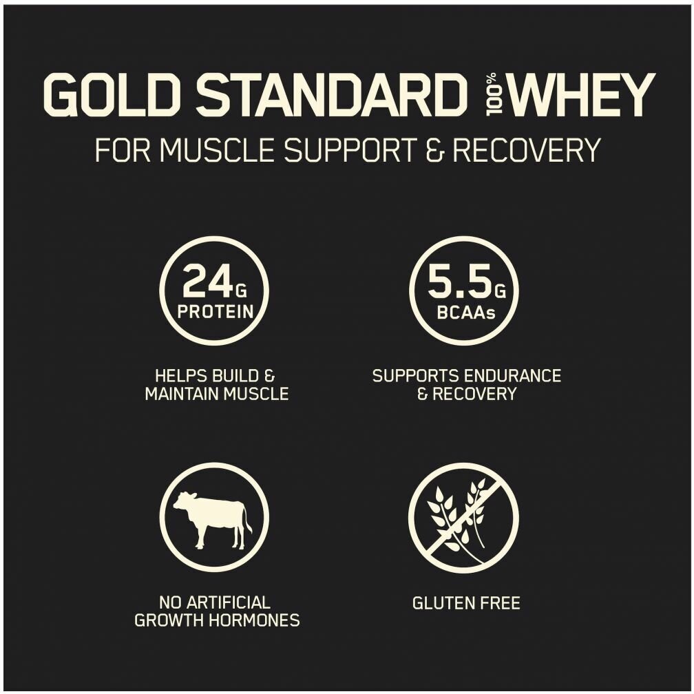 Протеин OPTIMUM NUTRITION Gold Standard 100% Whey, порошок, 2.2кг, молочный шоколад [on14] - фото №4