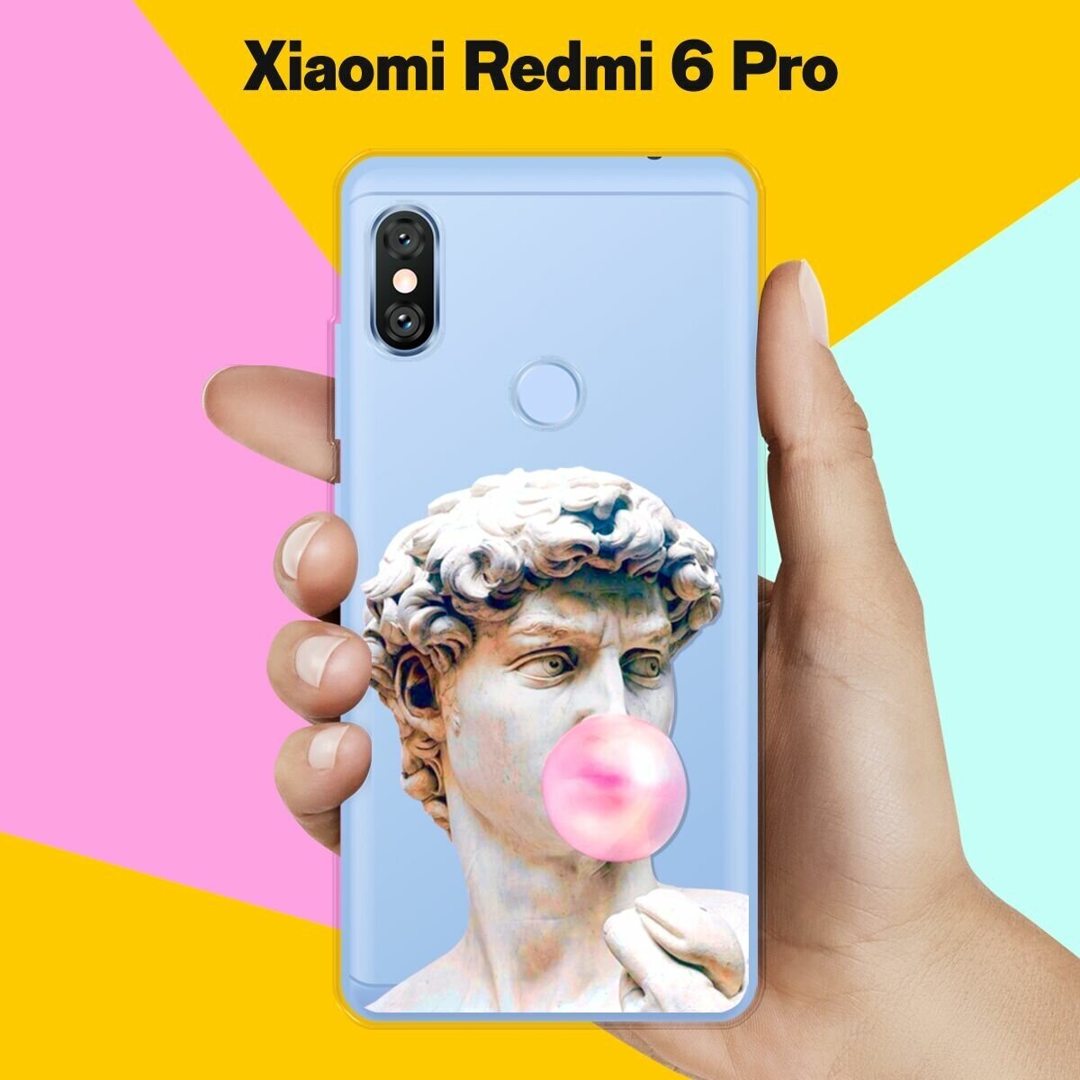 Силиконовый чехол на Xiaomi Redmi 6 Pro Давид / для Сяоми Редми 6 Про