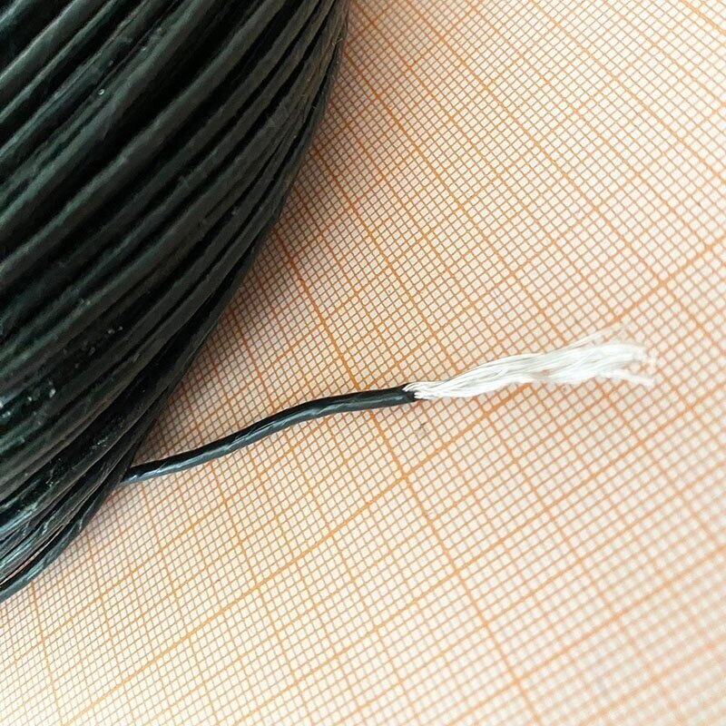 фото Провод посеребренный МС 26-13 1,0 мм2 1 метр черный