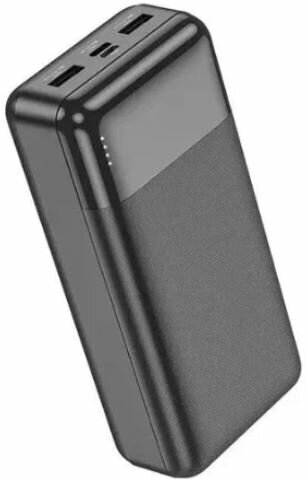 Внешний аккумулятор повербанк Power bank 30000mAh 2USB/Type-C/Micro USB черный