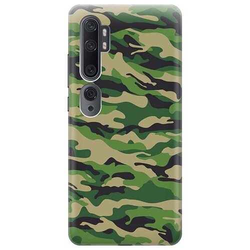 фото Ультратонкий силиконовый чехол-накладка для xiaomi mi note 10 / 10 pro с принтом "месяц над розовыми горами" gosso