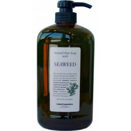 Lebel Natural Hair Soap Treatment Seaweed - Шампунь с морскими водорослями 1000 мл шампунь для нормальных и незначительно поврежденных волос seaweed hair soap 240 мл
