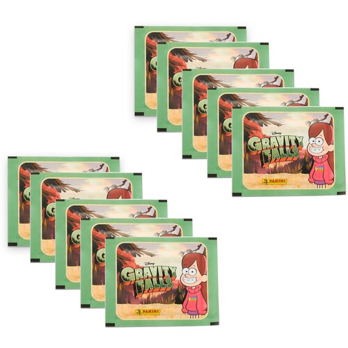 10 пакетиков наклеек Panini Гравити Фолз (50 наклеек) 100 пакетиков наклеек panini гравити фолз 500 наклеек
